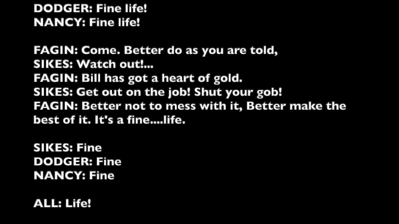 30  It's a Fine Life REPRISE: Oliver Jr