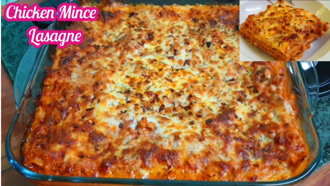 Chicken Mince Lasagne \ Homemade Chicken Mince Lasagne \  Chicken Mince Lasagne with White Sauce