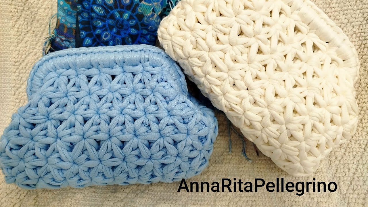 Clutch punto Jasmine Pochette punto stella Punto gelsomino  pochette punto Jasmine Chiusura a molla 