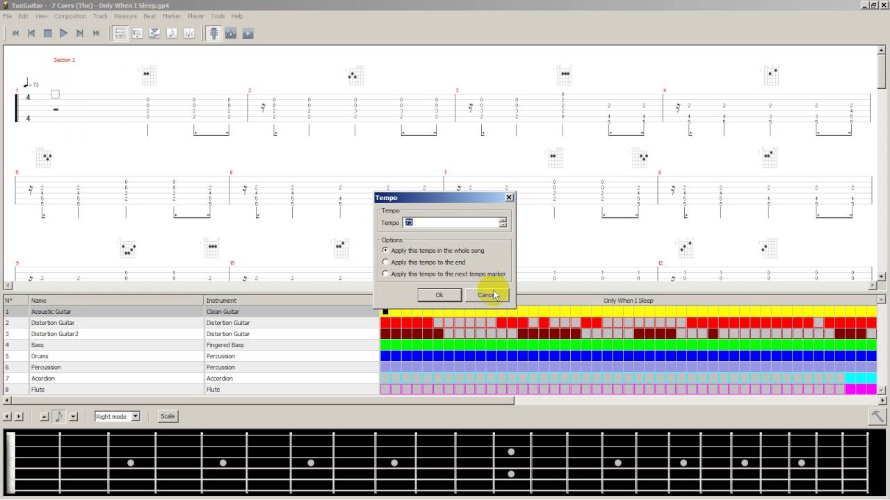1-Getting around TuxGuitar Software: Learn guitar the super easy way with free tuxguitar software