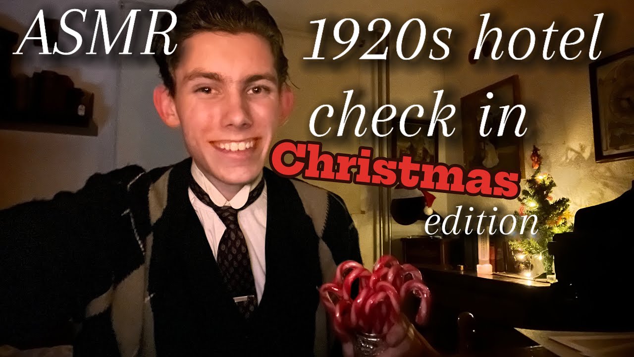 ASMR - Cheking you in to Marple Lodge, soft spoken 1920s asmr for a deep sleep 😴 🎄
