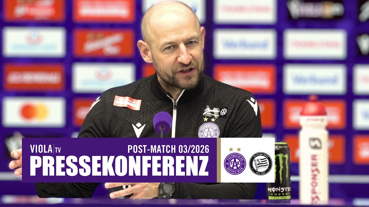Live: Pressekonferenz nach Austria Wien - Sturm Graz mit Stephan Helm (02/2026) #faklive #ViolaTV