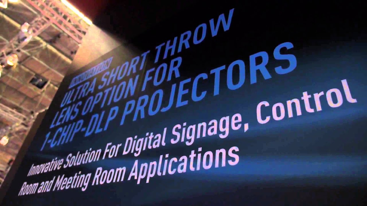 ISE2013: Panasonic's short throw lens