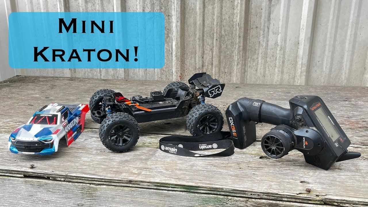 Управляет новым Arrma Mini Kraton!