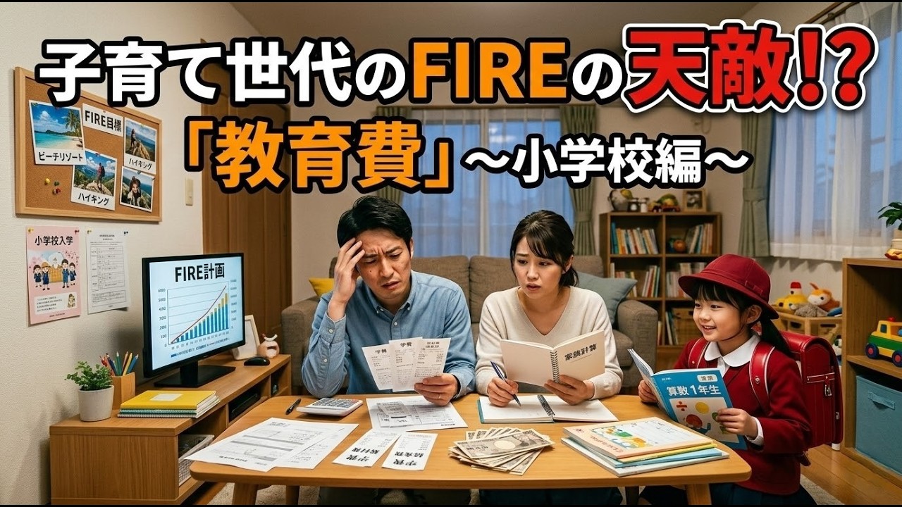 【どうやって考える？】子育て世帯がFIREする前に備えるべき教育費とは！【～小学校～】？