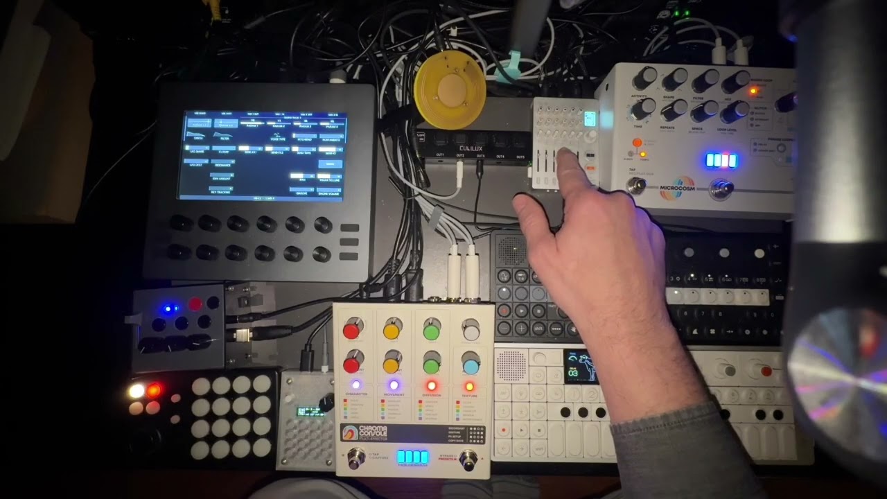 playing electronic instruments on my fireplace e5.1
