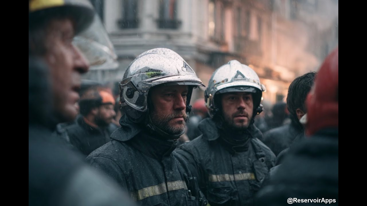 Affrontements entre pompiers & policiers à Lille - Extincteurs contre gaz lacrymogène.