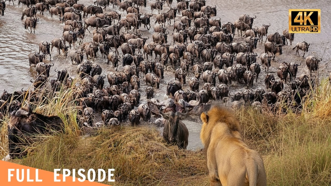 Mega Stampede: The Brutal Pressure of the Mara River Crossing |  nature documentary