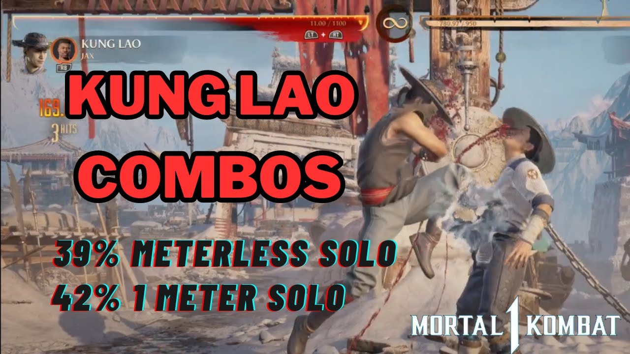 MK1 Kung Lao BnB Combo Guide (Big Meterless Damage) Mortal Kombat 1
