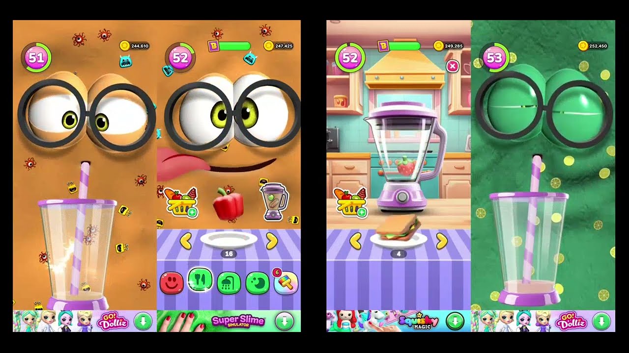 BRUNO My Talking Slime Pet gameplay Level 51, 52, 53 | Android game 