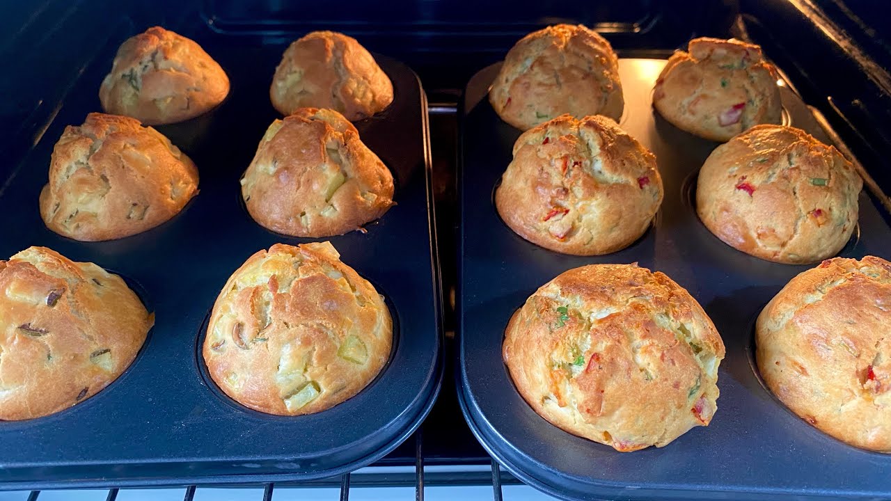 💯 2 РАЗНЫХ СОЛЕНКИ ИЗ ОДНОГО ТЕСТА 😍 ЛЕГКИЙ ЗАВТРАК СЫРНЫЙ МАФФИН 🍞 Рецепты Чичека