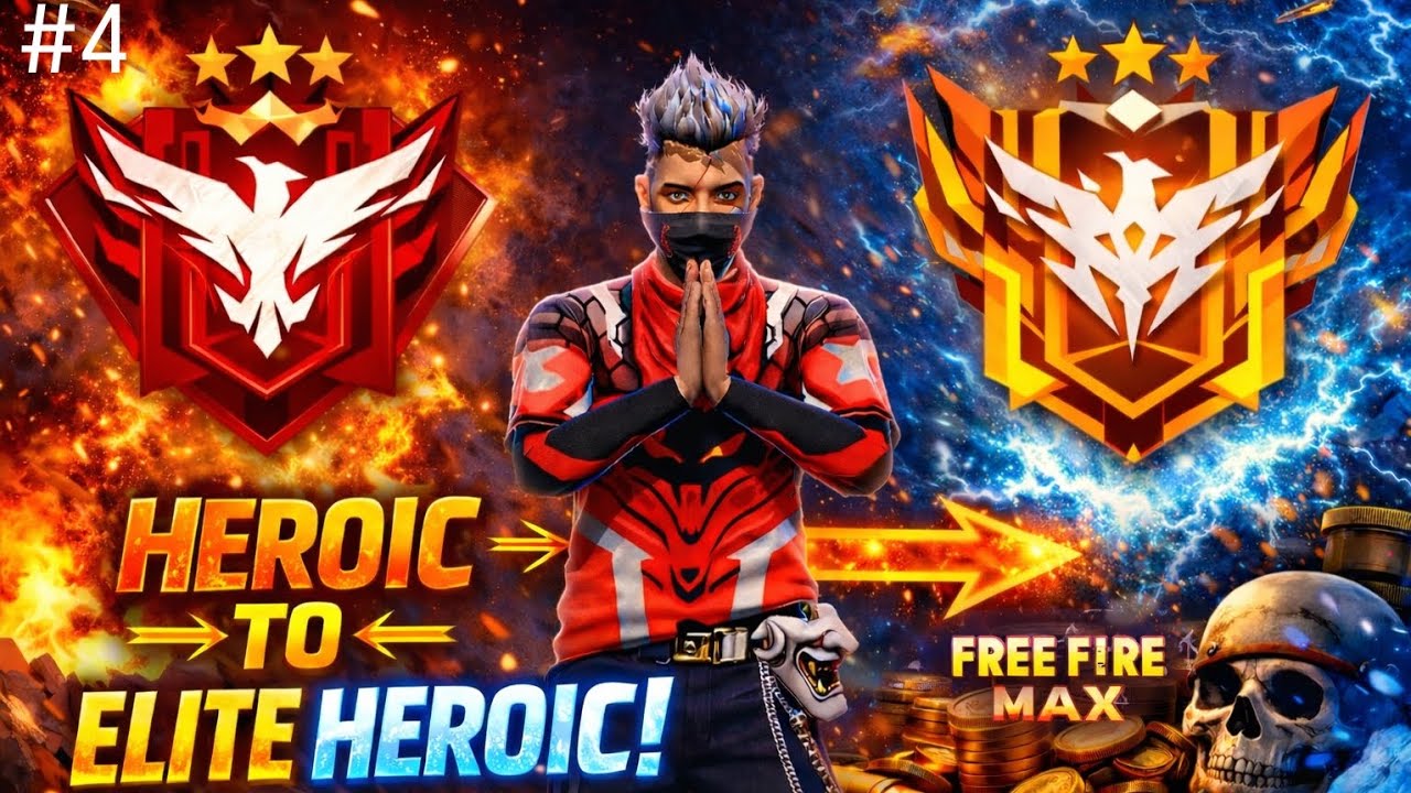 💥 Crazy Headshots in CS Rank |Rank Push to elite Heroic | Free fire max