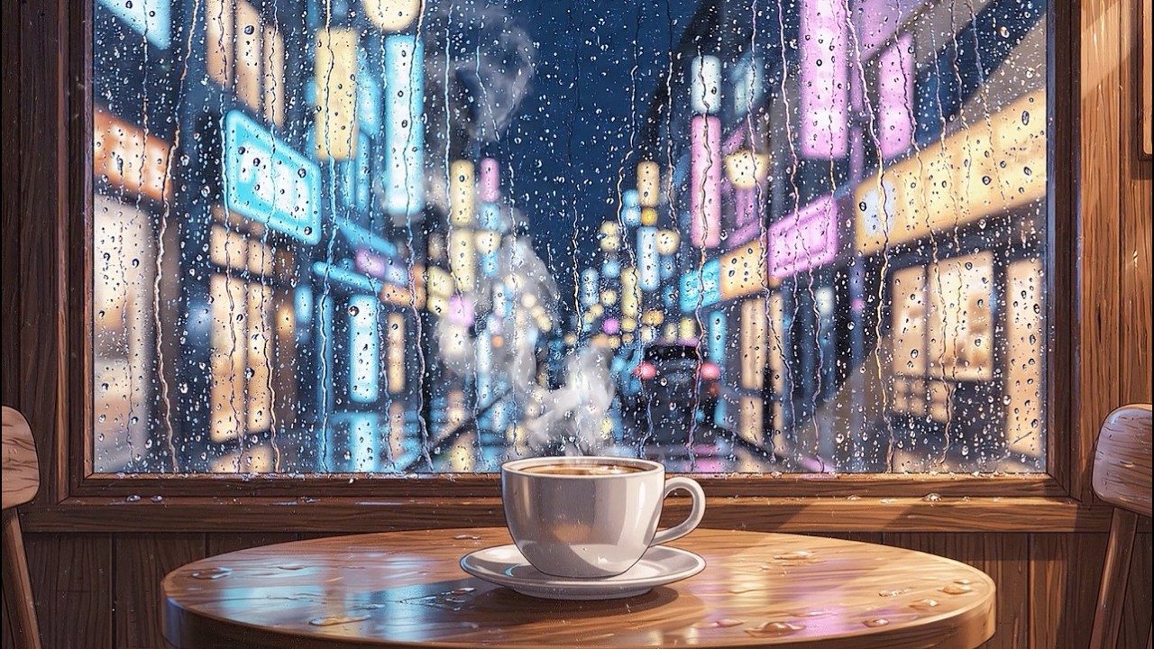 Rainy Café Lo Fi ☕🌧️ 2 HOURS — Beats to Study   Relax No Vocals