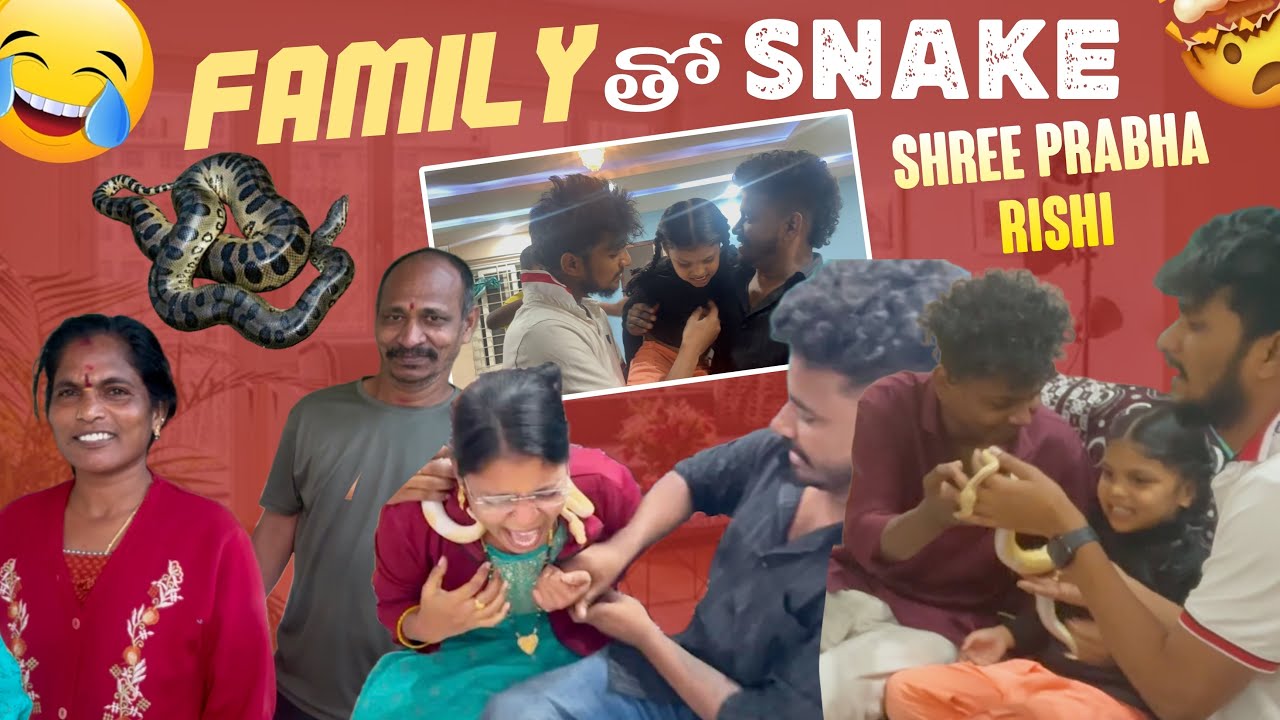 Family తో Snake Shree Prabha & Rishi Stylish | SR Team Boys