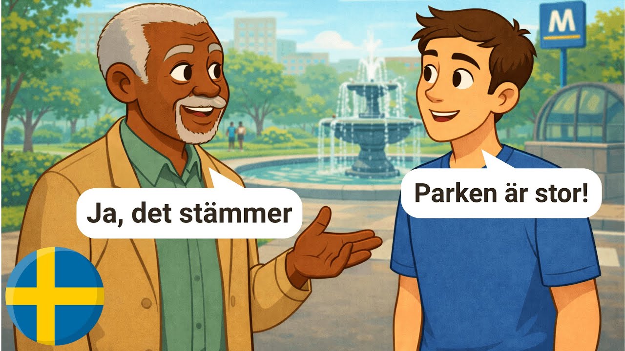 Short Swedish Conversations for Beginners (With Subtitles) | A1-A2 | A Tourist In A Big City