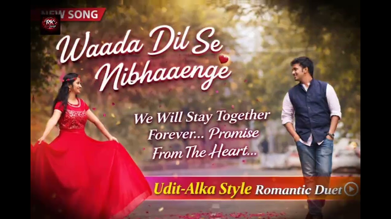 💞Waada Dil Se Nibhaaenge ❤️ | 90s Bollywood❤️ Romantic Melody | Udit–Alka Style Love Song💞
