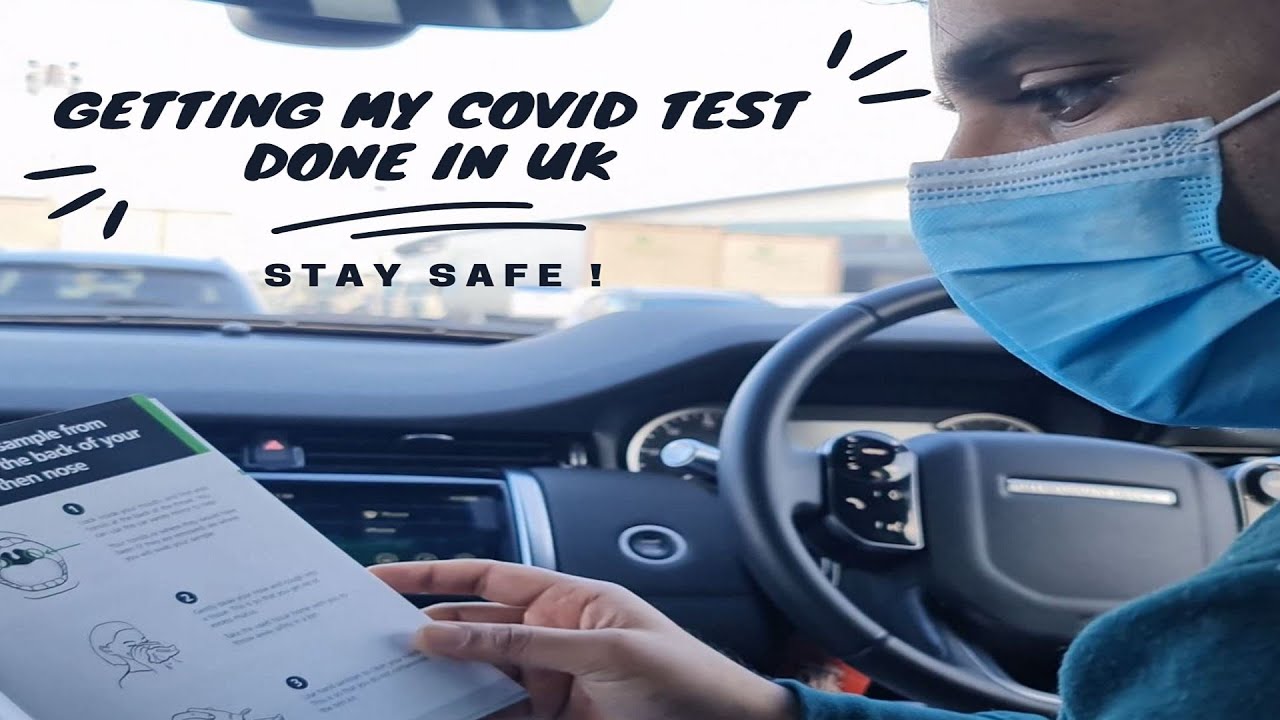 Getting my COVID test done in UK (Drive through testing)  - tamil vlog