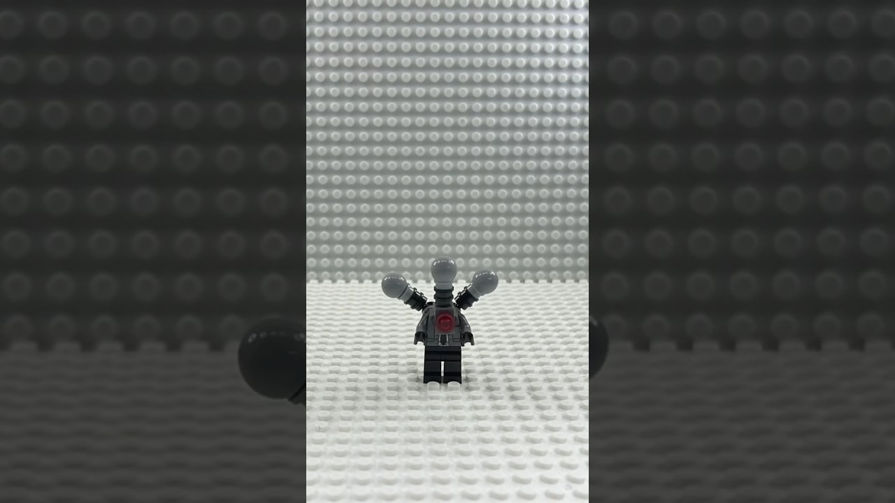 Microphone Man Minifig (Skibidi Toilet) #stopmotion #shorts #shortsfeed #lego #bricks #skibiditoilet
