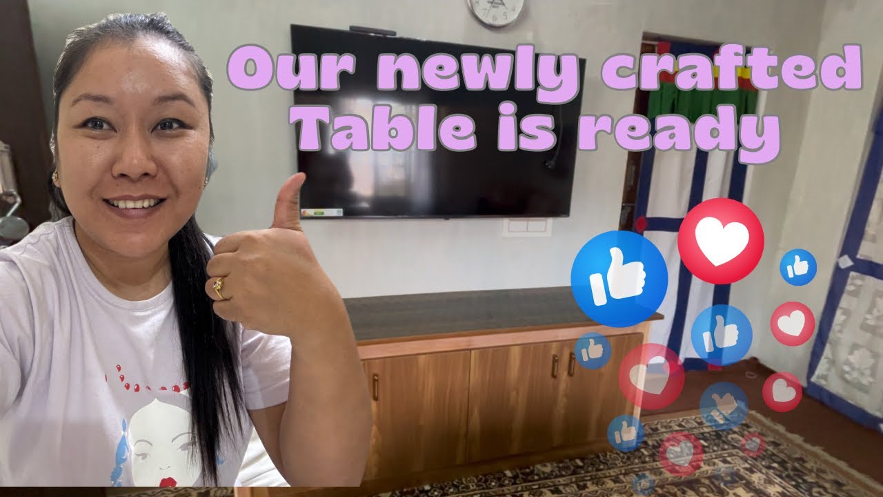  Check out how we gave our old Table a Fresh New Look🥰 I LIKE IT || Derab woeser || Tibetan vlogger 