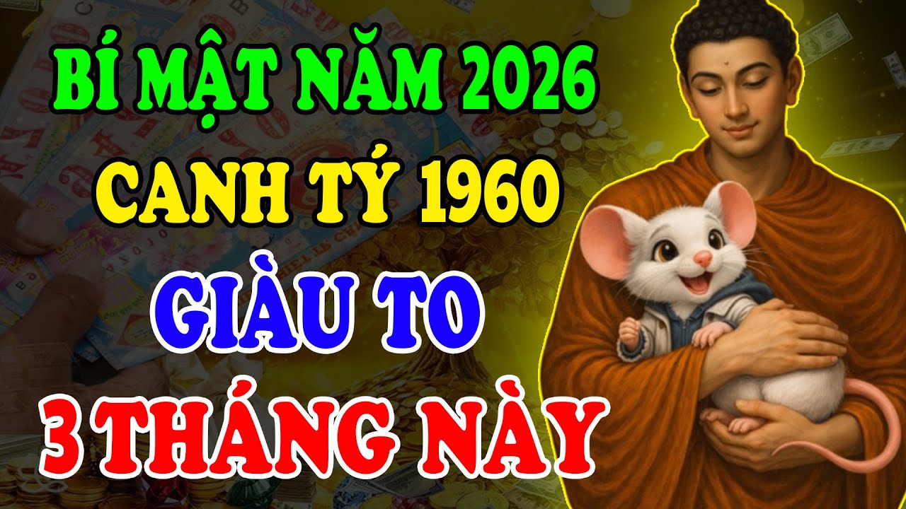 TRỜI PHẬT GỌI TÊN  4 THÁNG VÀNG PHÁT TÀI 2026 CHO CANH TÝ 1960  LÀM ĐÂU THẮNG ĐÓ, TIỀN VỀ DỒN DẬP