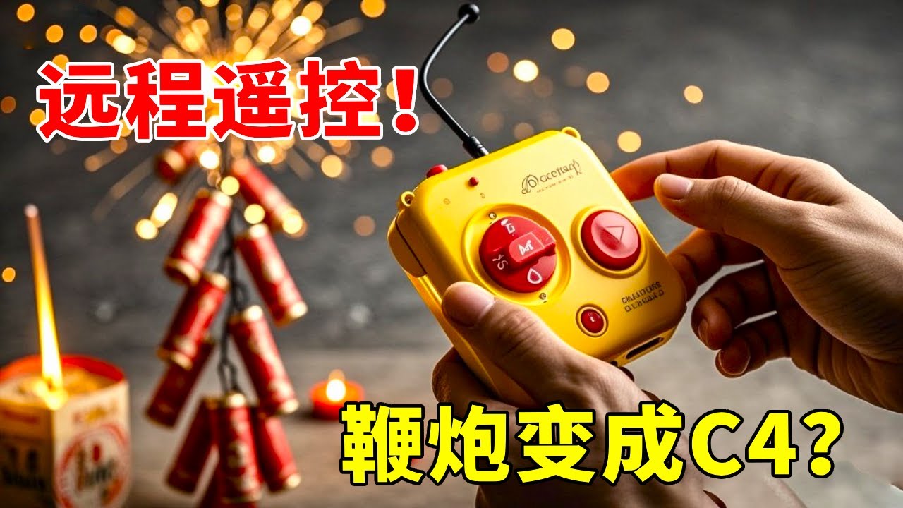 组长开箱啦！放鞭炮还在近身点火？这款远程神器秒变 “安全版 C4”，怕被炸的都该备一个！【开箱组长】