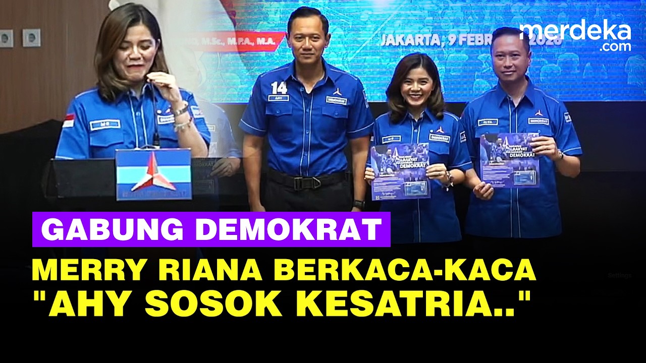Berkaca-kaca Merry Riana Pidato Gabung Demokrat, Sebut AHY Sebagai Sosok Kesatria