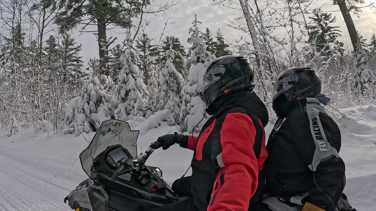 Snowmobiling in Eagle River Wisconsin