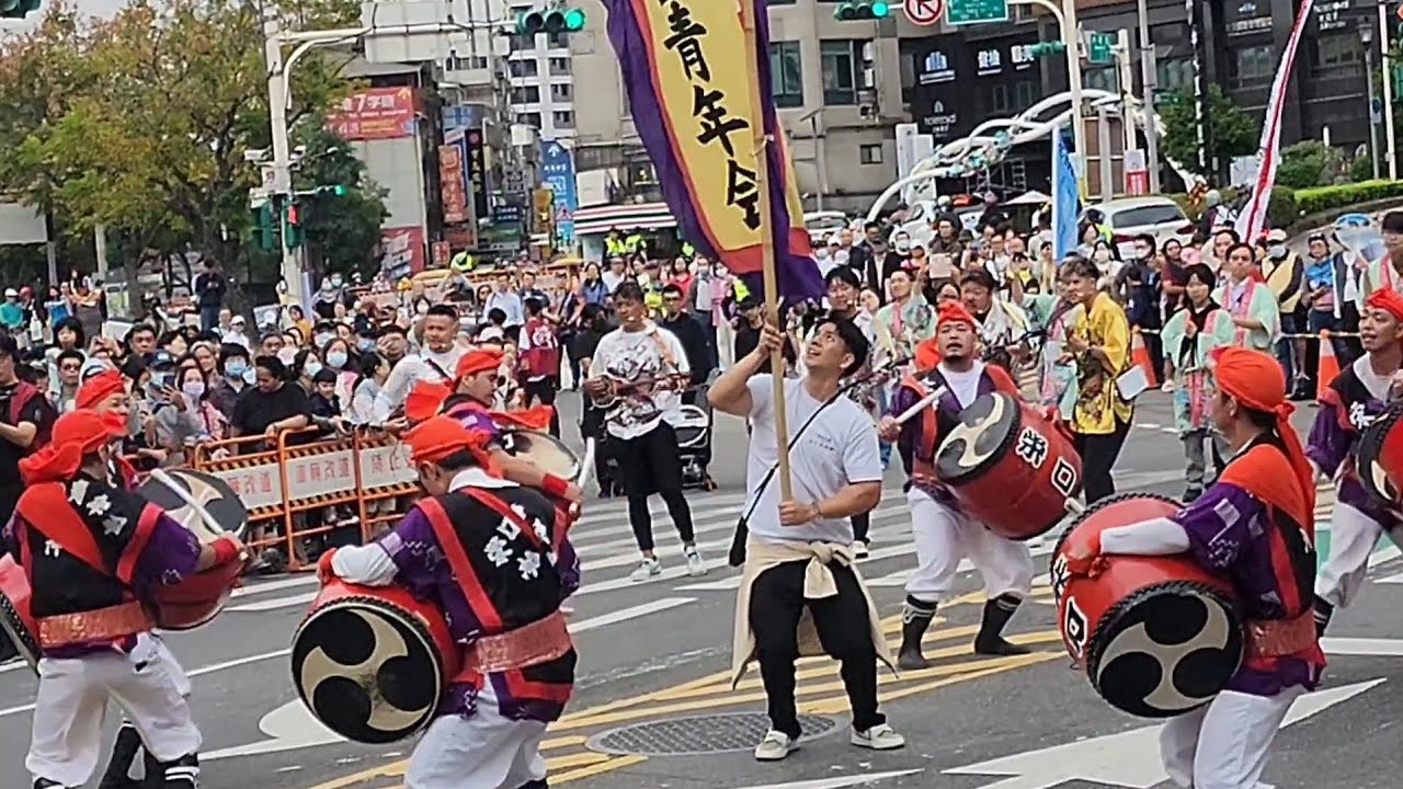 2025 台北溫泉季 踩街表演 荣口区青年会 Eisa太鼓 #新北投 #溫泉季 #荣口区青年会