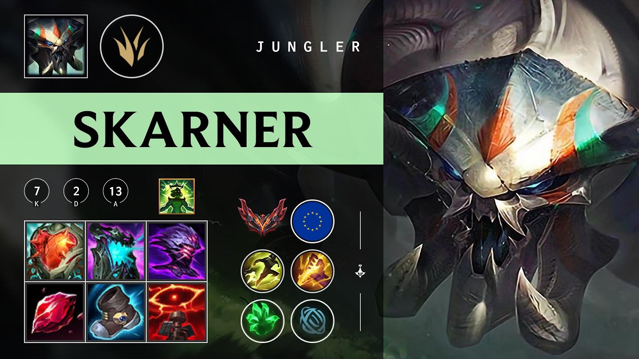 Skarner Jungle vs Qiyana - EUW Grandmaster Patch 26.04