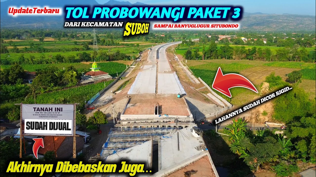 Update Terbaru _ TOL PROBOWANGI DARI BARAT SS BESUKI SAMPAI BANYUGLUGUR || Sudah Hampir Dicor Semua