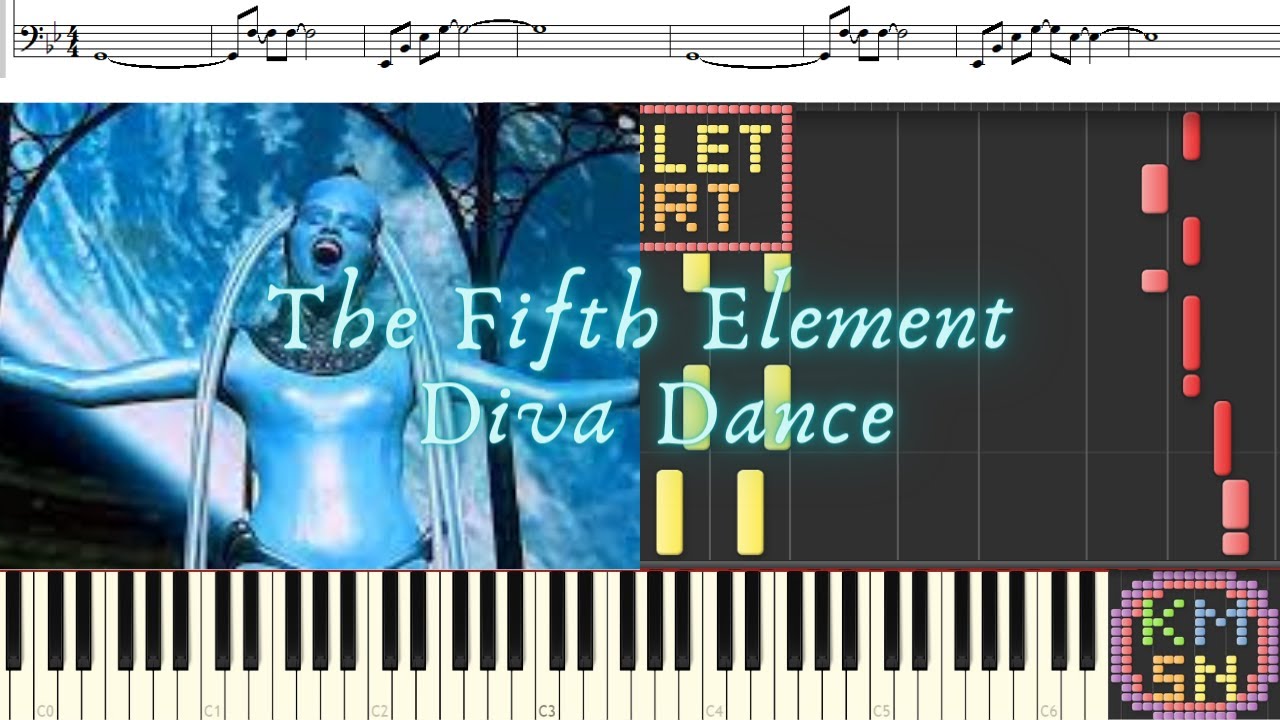 The Fifth Element - Diva Dance [Eric Serra] on Synthesia [MIDI]