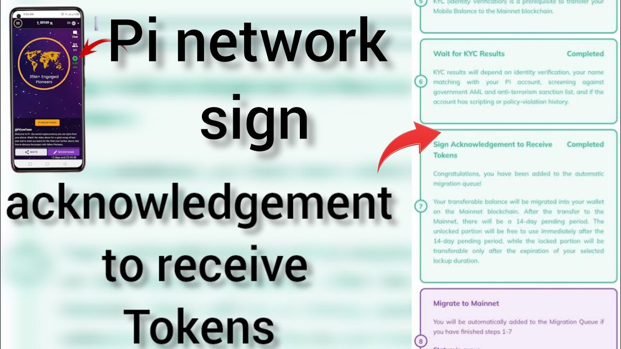 pi network sign acknowledgement to receive tokens|sign acknowledgement to receive tokens problem|pi