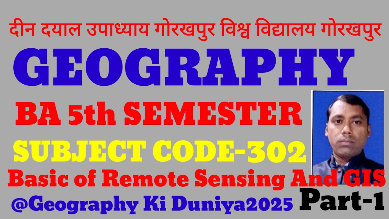 Basic of Remote Sensing And GIS