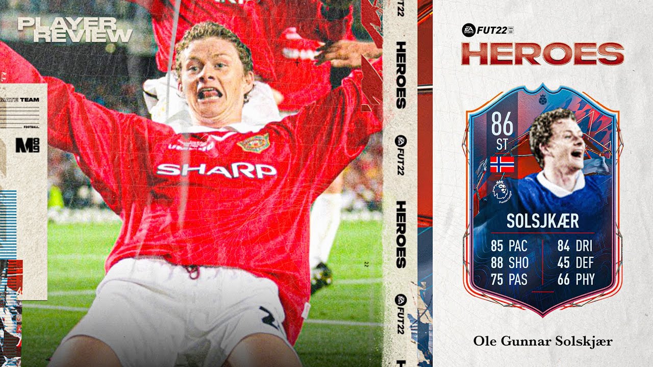 FIFA 22 FUT HEROES SOLSKJ&AElig;R REVIEW | 86 HEROES SOLSKJ&AElig;R PLAYER REVIEW | FIFA 22 ULTIMATE TEAM
