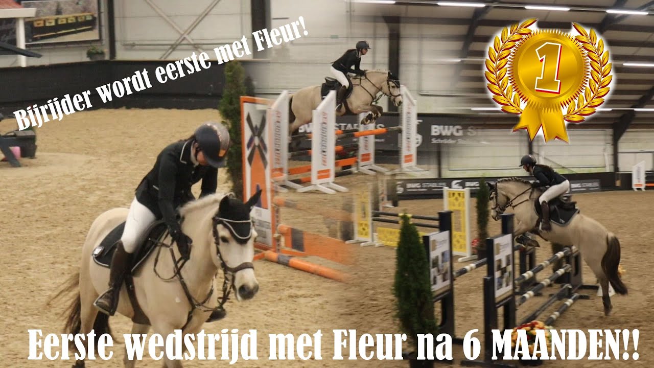 Eindelijk met Fleur op WEDSTRIJD! KLASSE 1METER PAARDEN |PaintedPony