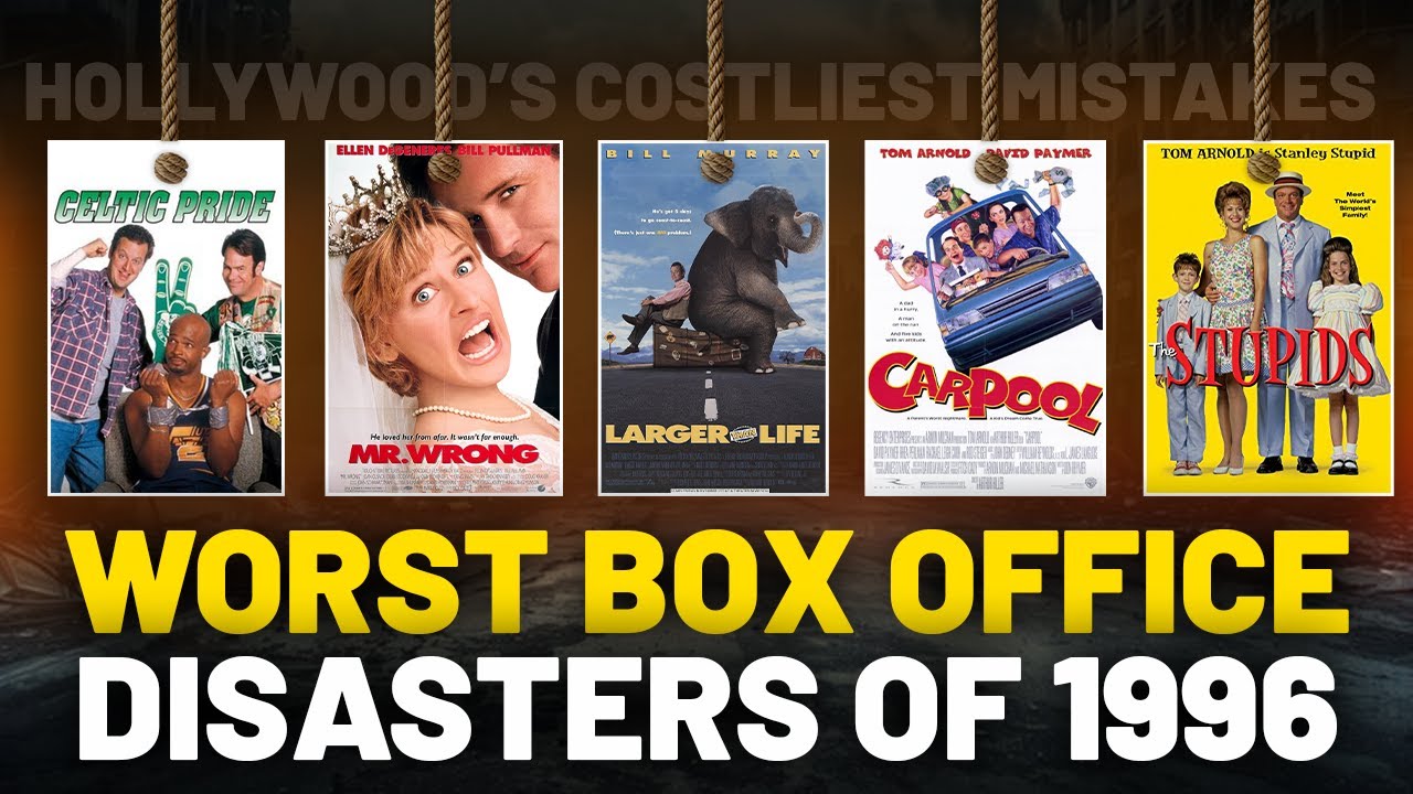 15 Biggest Box Office DISASTERS of 1996 Hollywood's Costliest Mistakes
