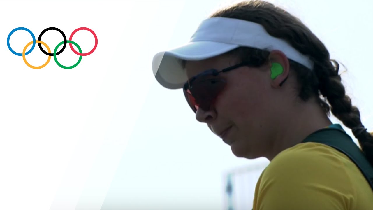 Catherine Skinner gets gold in Women's Trap Shooting