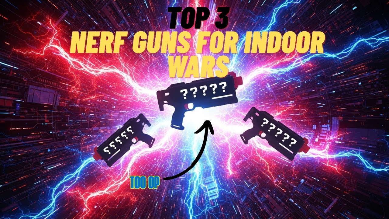 Top 3 best Nerf blasters for indoor battles! - super OP guns!