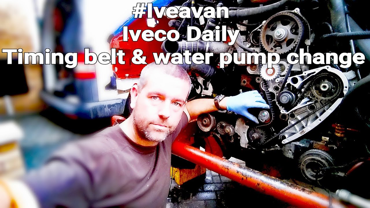 Как заменить ремень ГРМ и водяной насос на двигателе F1A 2,3 литра Iveco Daily.