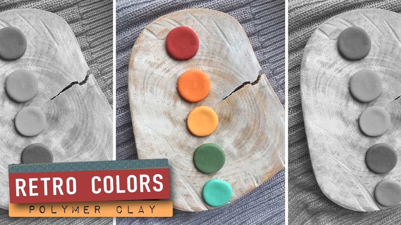 Polymer Clay Color Recipe 9: Modern Retro Colors