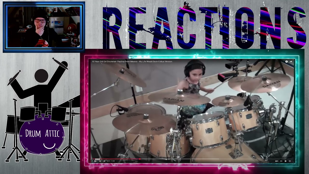 10-Year-Old Girl Drummer - Paulina (The Warning) My Life Would Suck (Cobus Version) 
