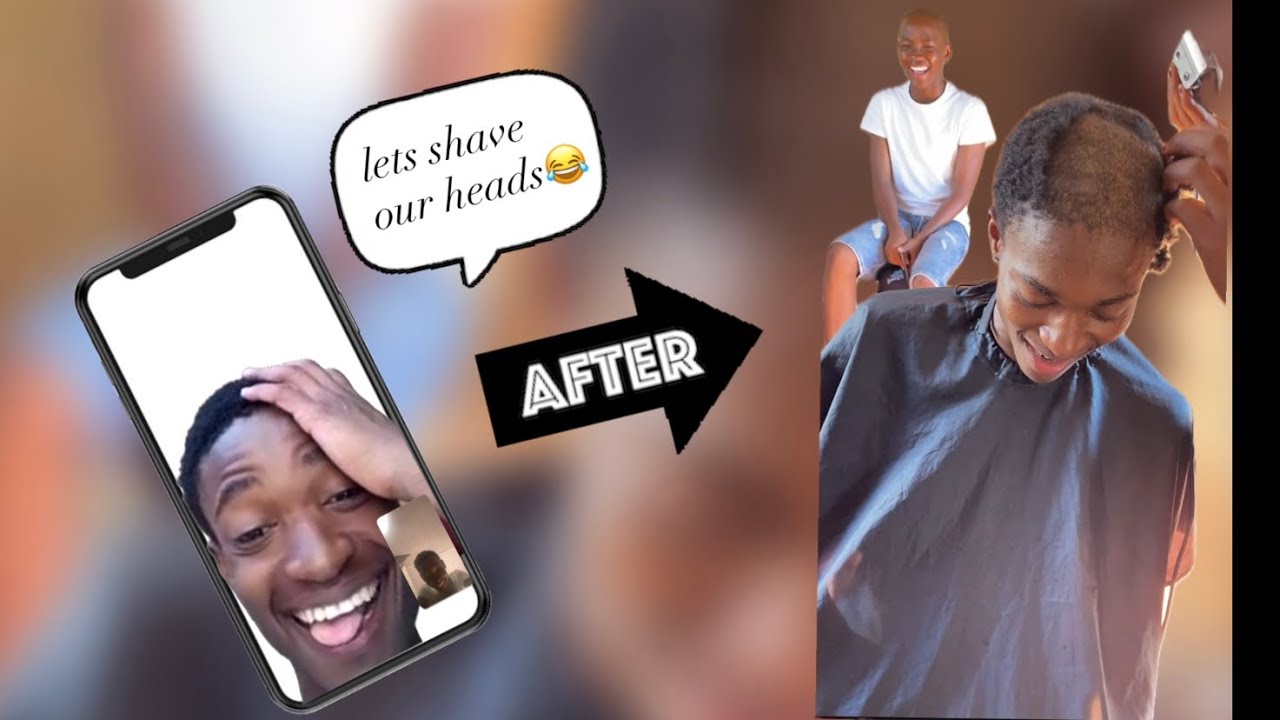 Shaving Off Our Hair For Our First Ever Video !!😂😂🤣 