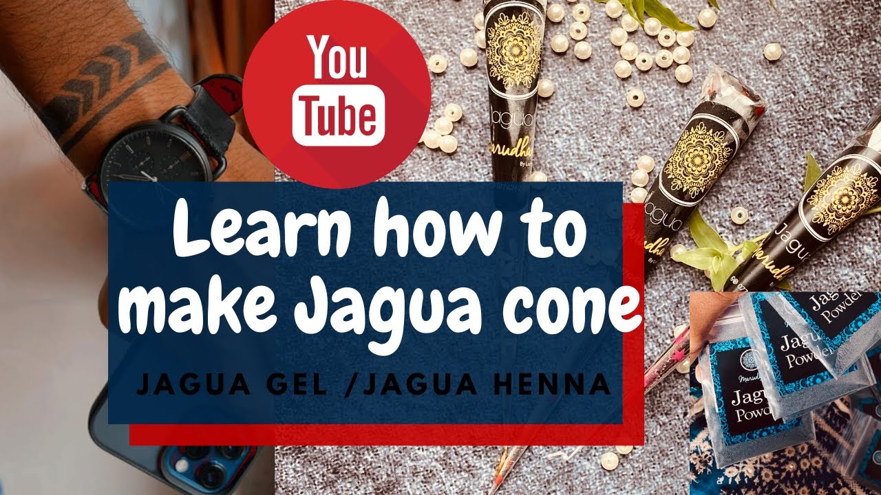 Learn how to make Jagua henna : temporary tattoo cone  natural
