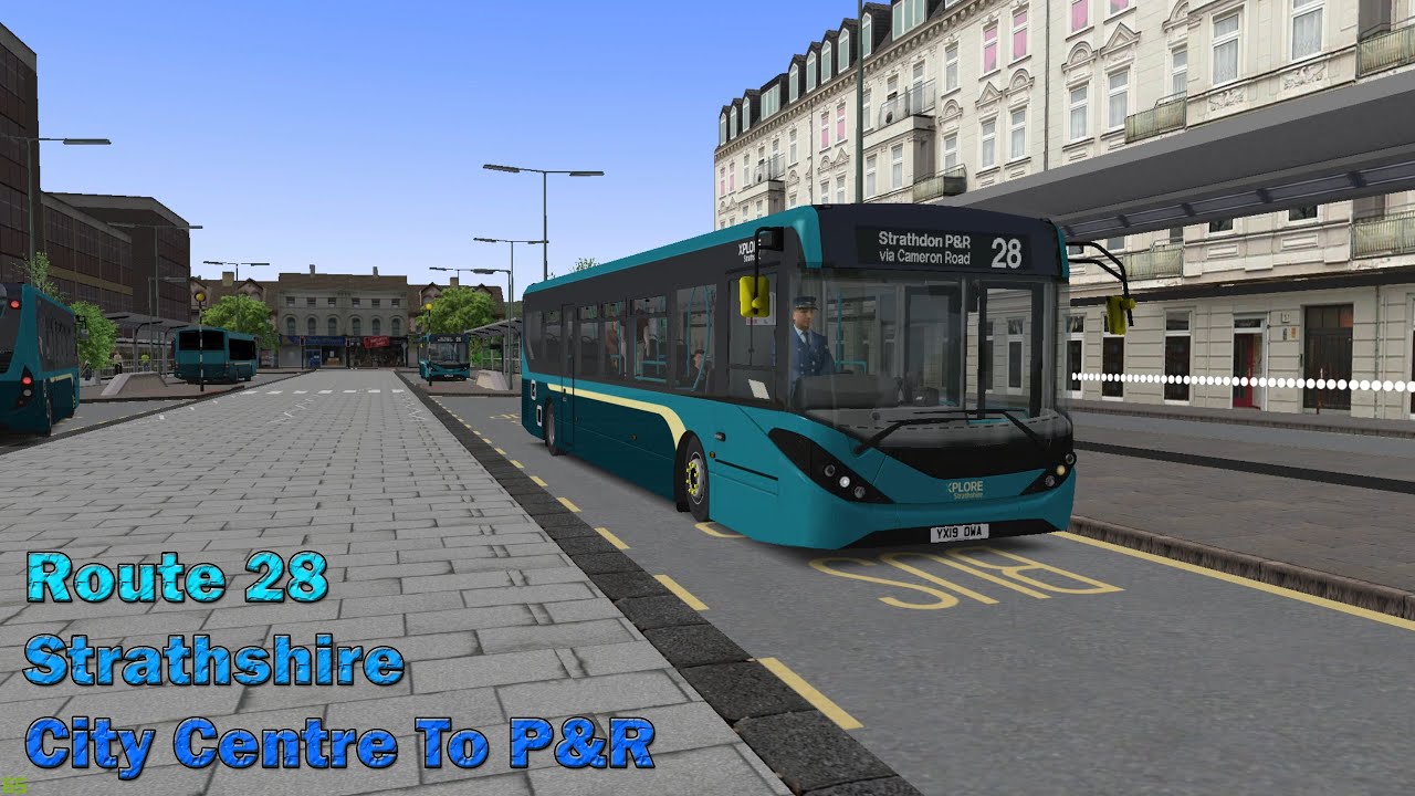 Omsi 2 Strathshire- 28 City Centre to P&R (Enviro 200 MMC)