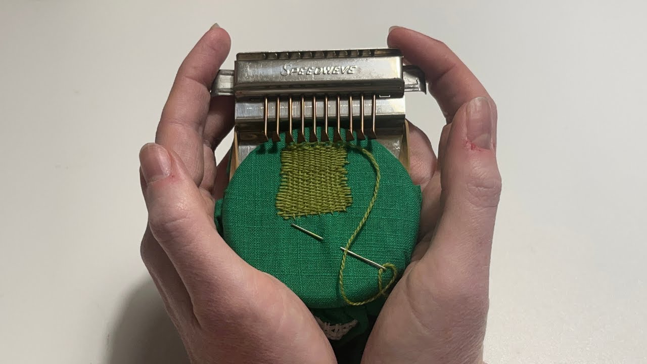 Visible Mending With The Speedweve - Exploring Slow Fashion With The Smallest Loom