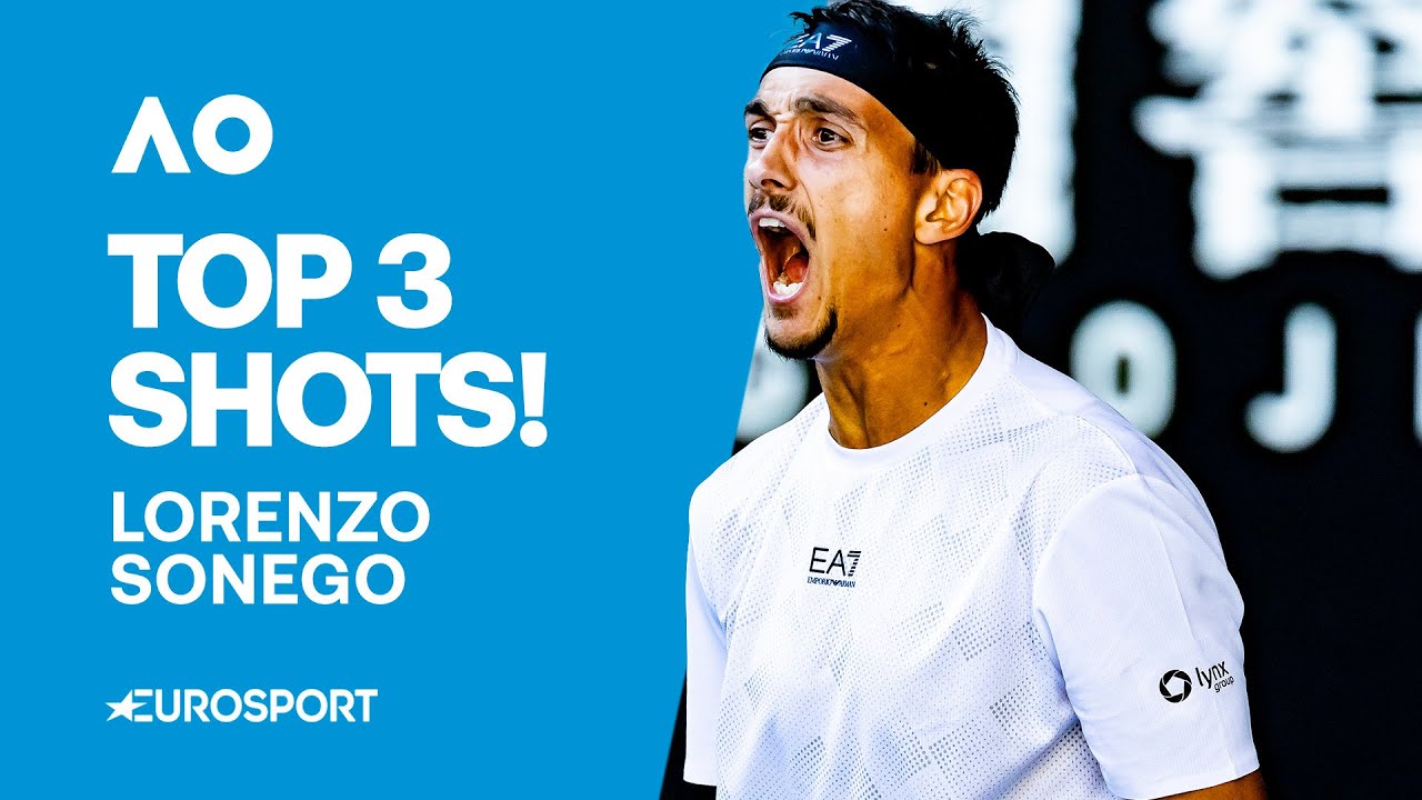 Top 3 Shots: Lorenzo Sonego 🔥 | Australian Open 2025 Highlights 🇦🇺