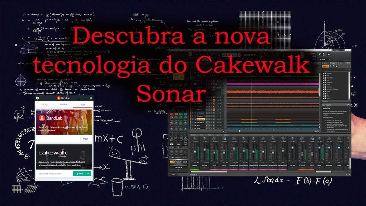 Surpreenda - se com as novas tecnologias do novo Cakewalk Sonar