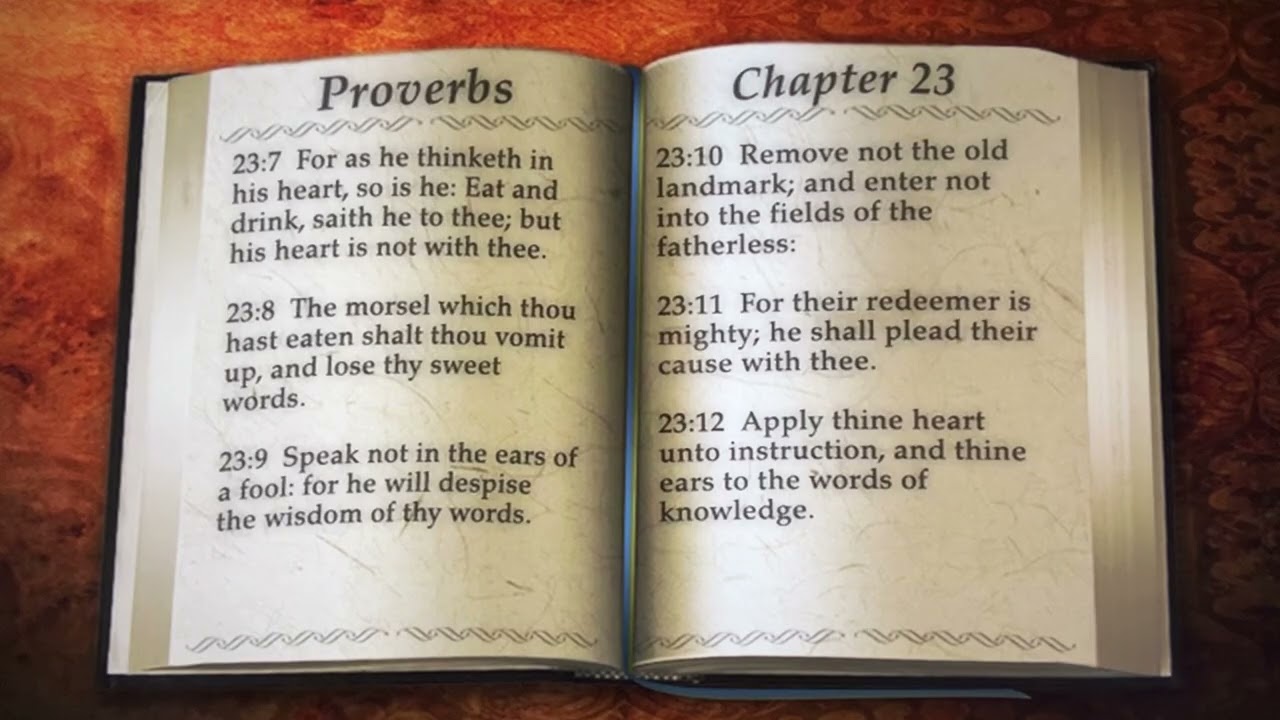 Proverbs Chapters 22 - 24