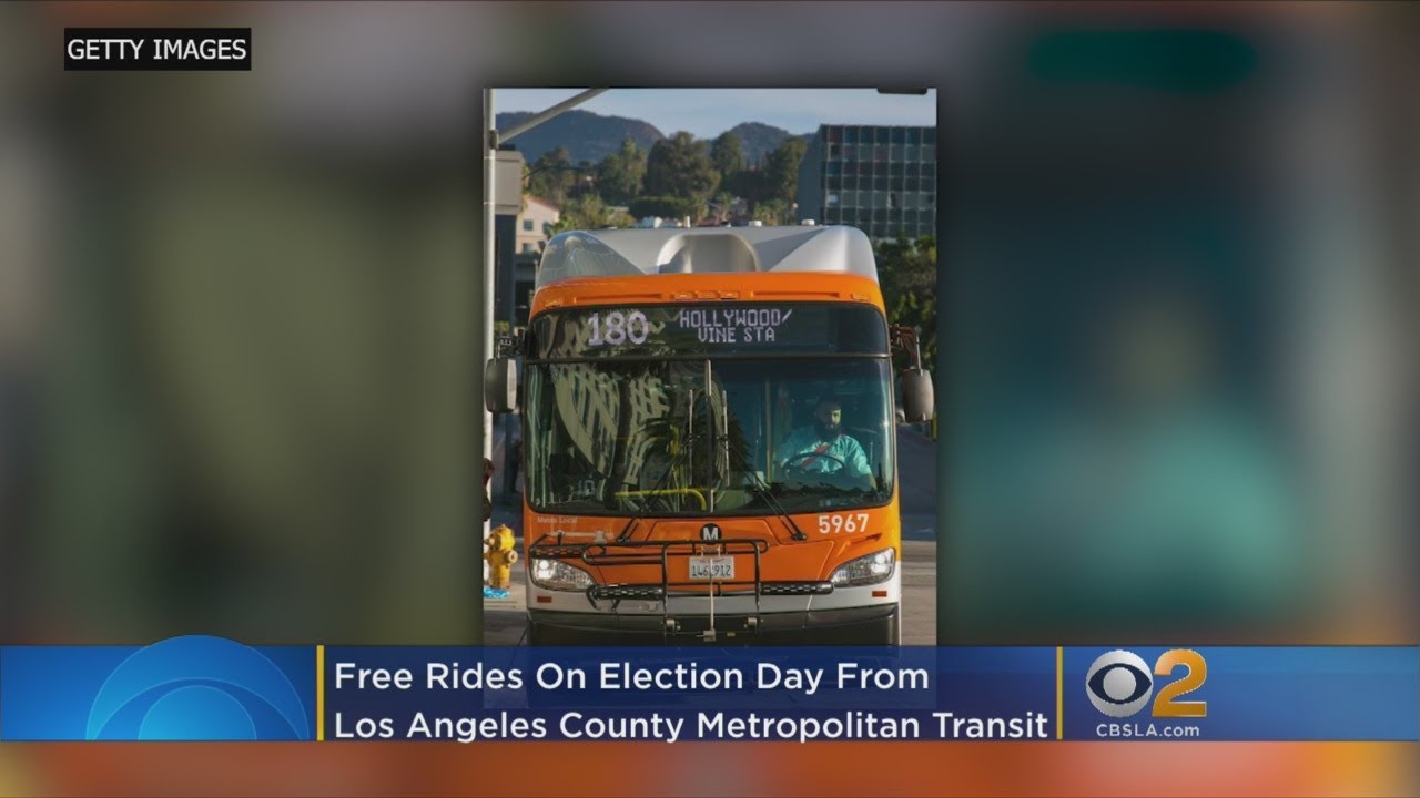 All Metro Bus, Train Rides Free On Election Day