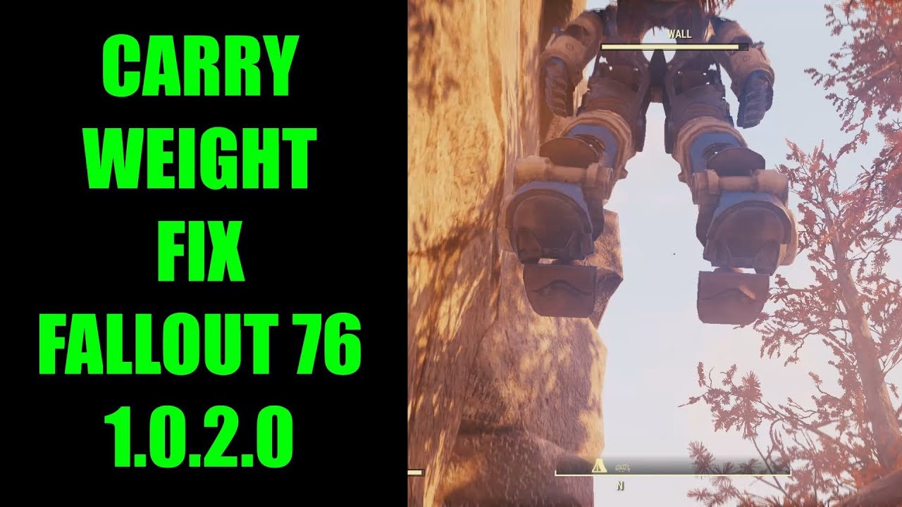 Carry Weight Fix (Workaround) - Fallout 76 Patch 1.0.2.3 (and 1.0.2.0) with New Exciting Bugs!